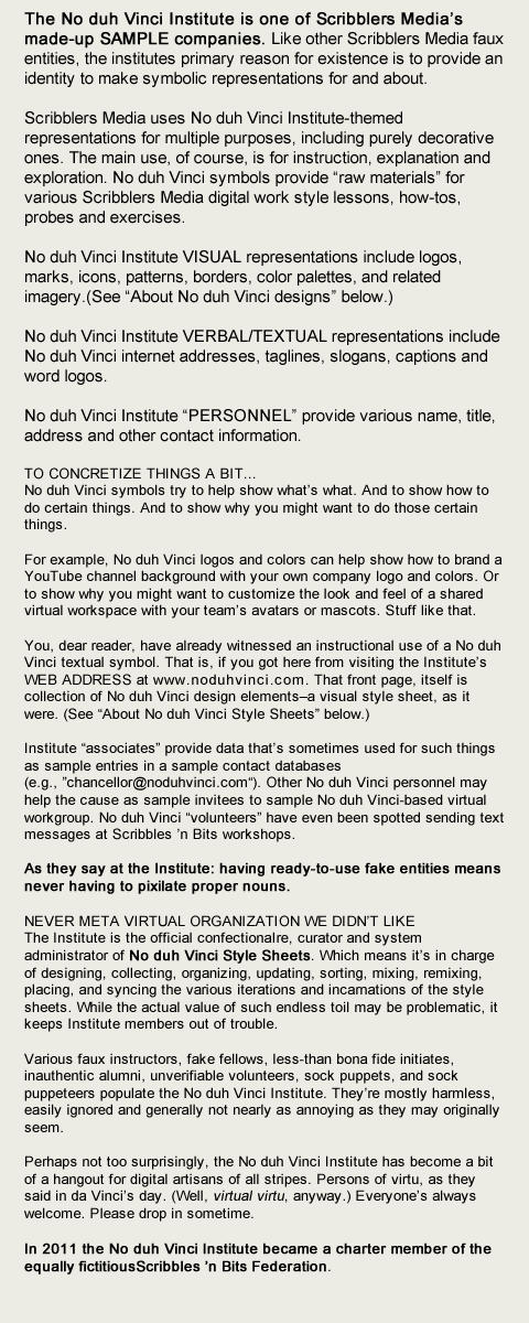 no duh vinci